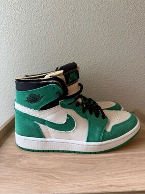 Nike Jordan 1 high zoom air in Green and White